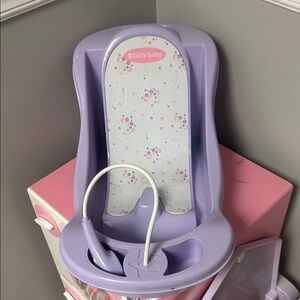 American Girl Bitty Baby Purple Doll Bath Seat